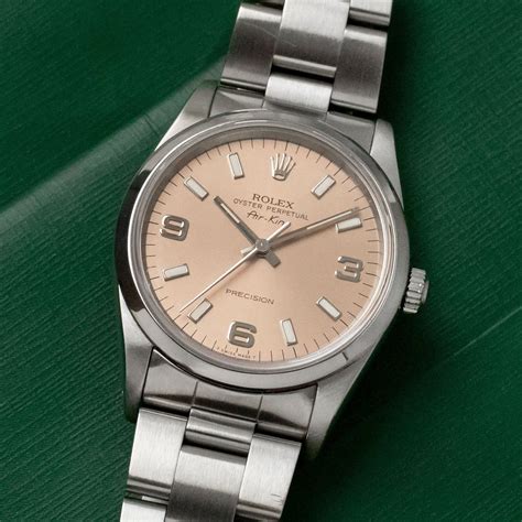 rolex 14000 salmon|Rolex air king reference 14000.